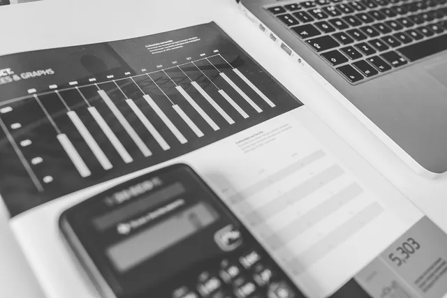 calculator, numbers, accounting, charts, graphs, finance, macbook, laptop, computer, technology, gray computer, gray technology, gray laptop, gray finance, gray numbers, gray accounting, accounting, accounting, accounting, accounting, accounting, finance. How to work out B2B demand generation return on investment without fooling yourself
